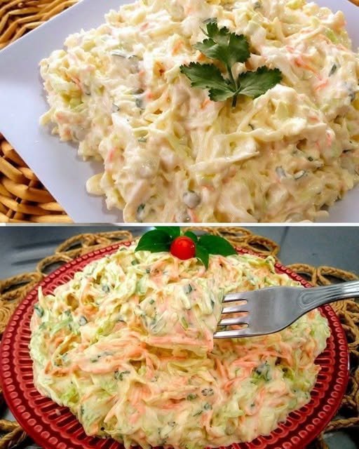 Salada de Repolho Cremosa: Sabor e Frescor em Cada Garfada