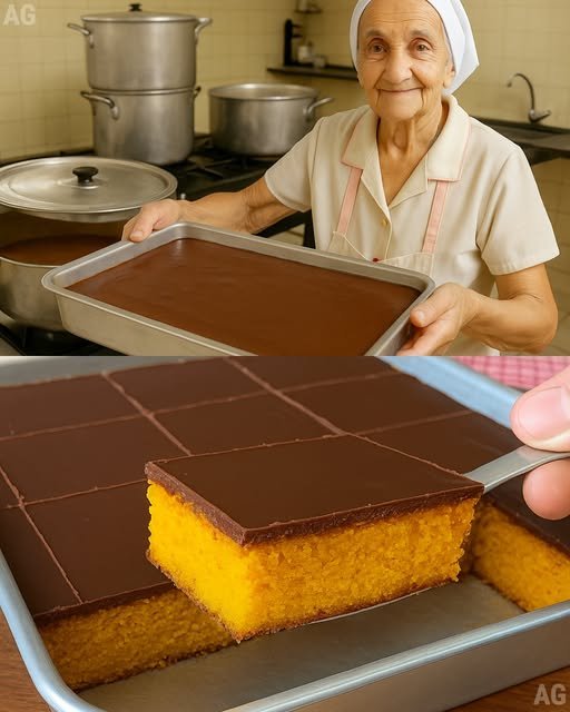 Bolo de Cenoura com Cobertura de Chocolate Irresistível