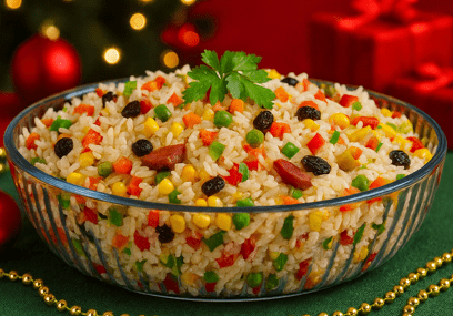 Arroz à Grega Natalino: Sabor e Tradição na Sua Mesa!