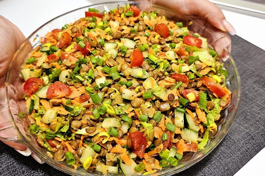 Salada da Sorte de Lentilha: Sabor e Boas Energias! 🥗