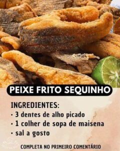 Peixe Frito Sequinho: A Dica Infalível para um Resultado Crocante