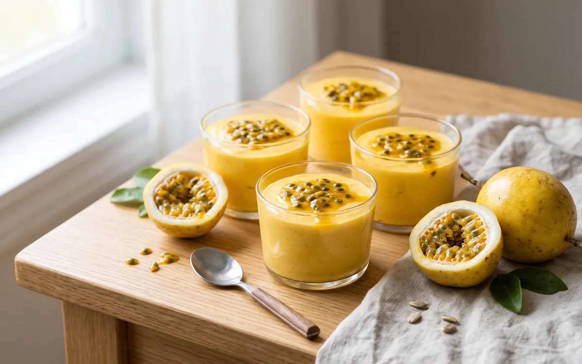 Mousse de maracujá de liquidificador: cremosa e fácil