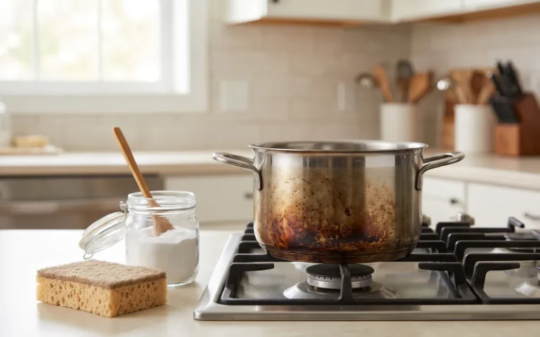 Panela queimada: como limpar sem estragar